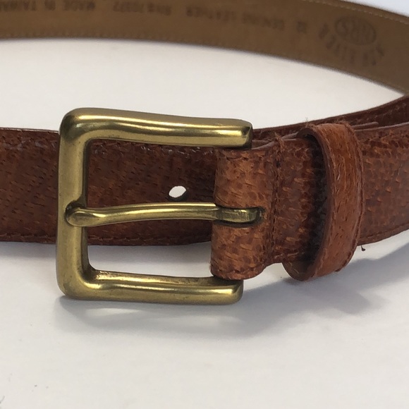 NRS New River Brown Leather Belt size 32 - Picture 3 of 12